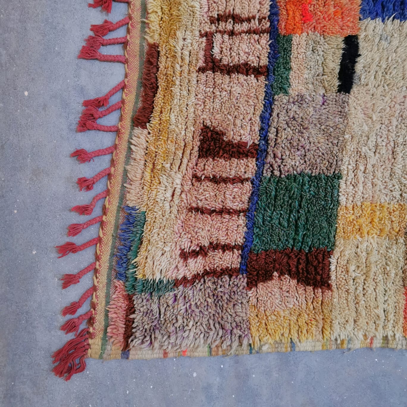 Colorful Beni Ouarain Berber Rug  4.79 ft x 7.51 ft ( RA#56745 )