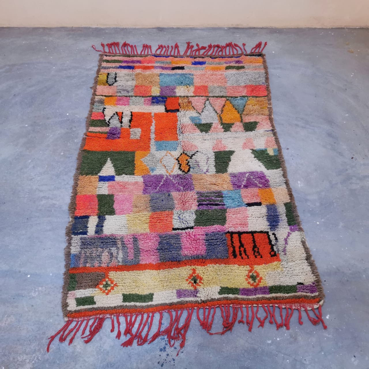 Colorful Azilal Berber Rug  4.79 ft x 7.51 ft ( RA#68655 )