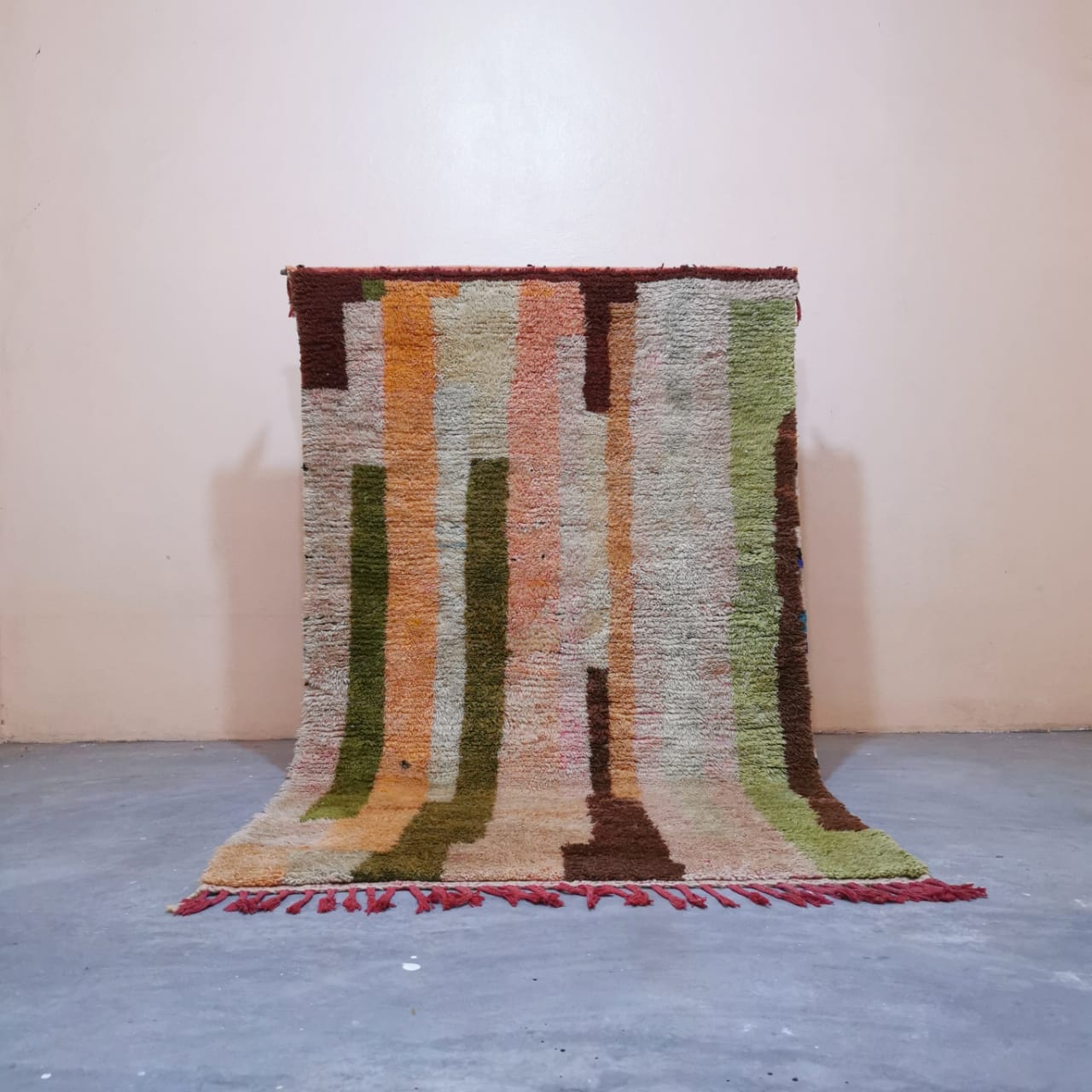 Colorful_lines Beni Ouarain Berber Rug  4.92 ft x 8.00 ft ( RA#67845 )