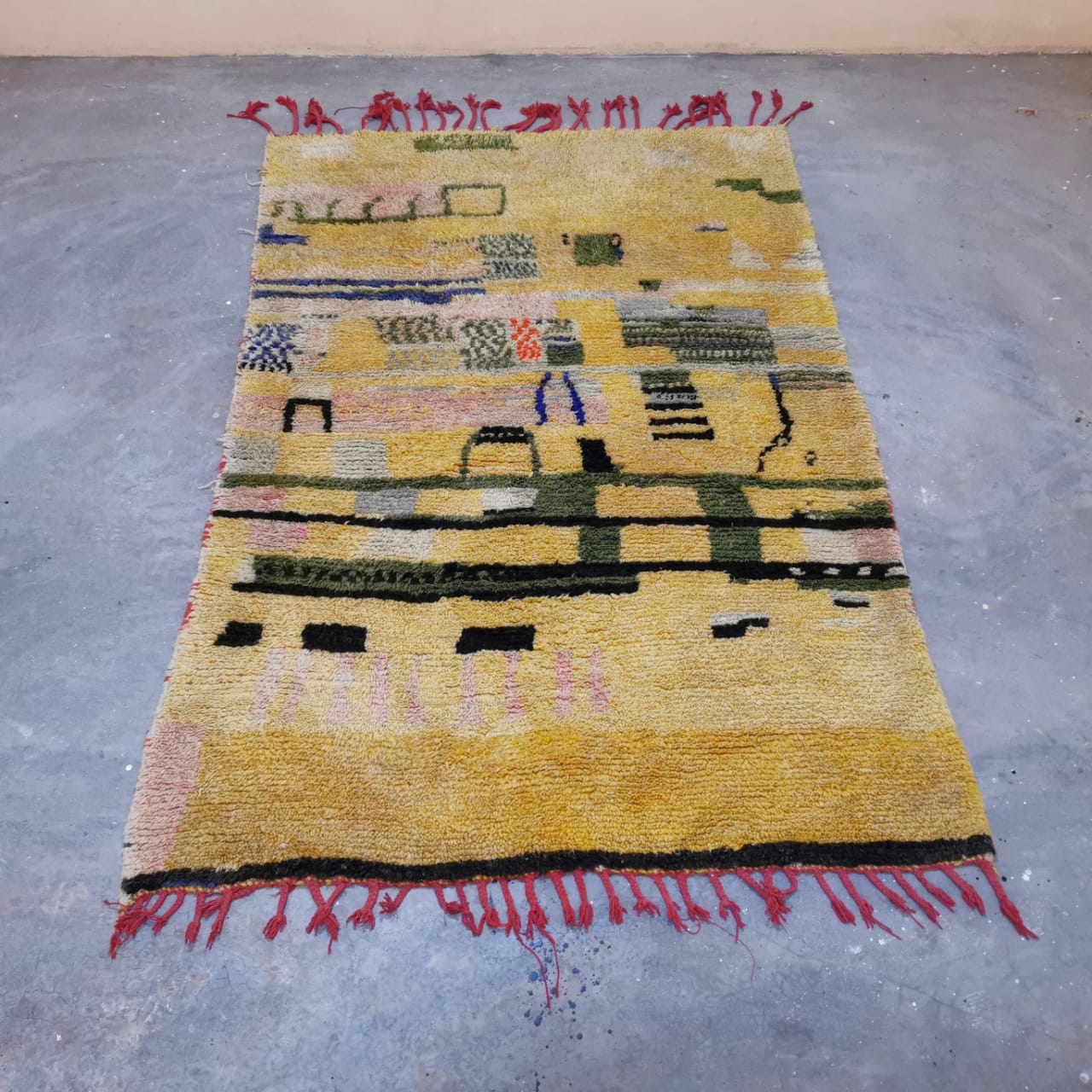 Colorful Azilal Berber Rug  5.08 ft x 7.54 ft ( RA#87655 )